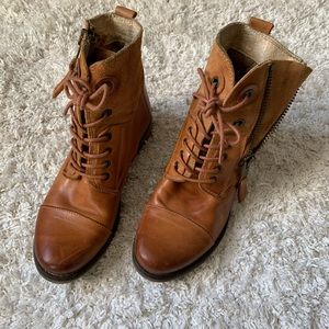 Leather brown boots